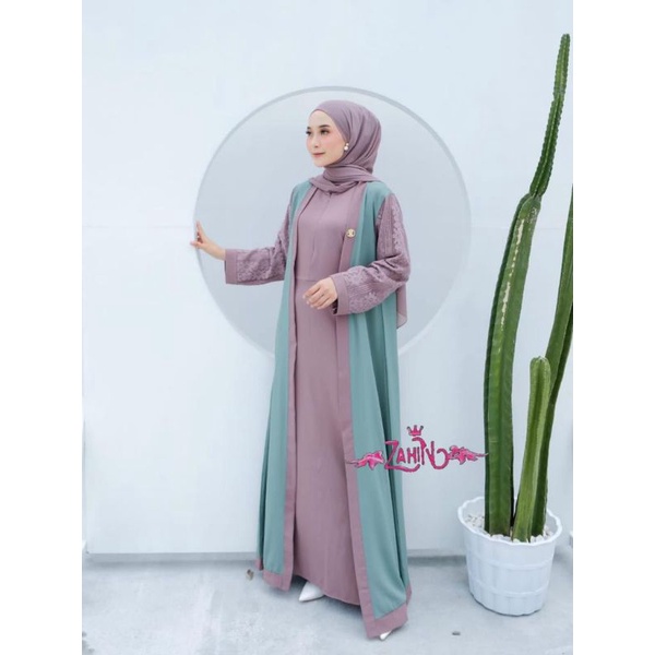 HAURA SET OUTER/HAURA DRESS ORIE ZAHIN/Itycrepe Mix Burkat