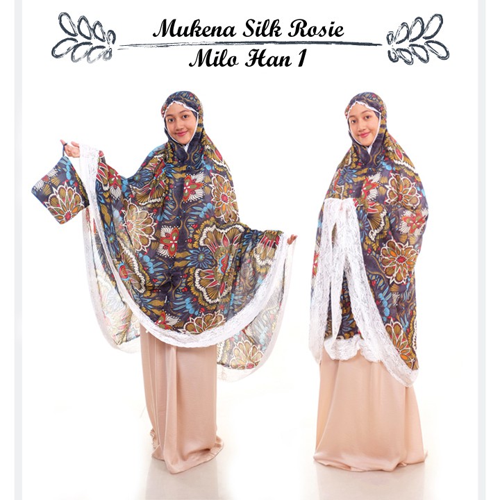 MUKENA EXCLUSIVE DEWASA SILK ROSIE MAXMARA PREMIUM