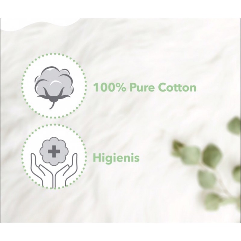 Pigeon coton balls 100 pcs ( kapas bulat higienis bayi )