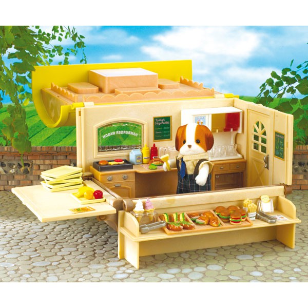 SYLVANIAN FAMILIES ORIGINAL 2786 - HAMBURGER WAGON ( RARE )