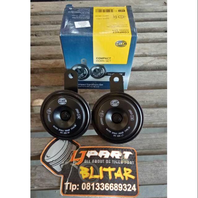 KLAKSON HELLA COMPACT DOBEL DISK ORIGINAL 12V KLAKSON HELLA MOTOR MOBIL