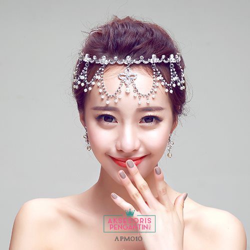 [TOKO TERPERCAYA] HIASAN RAMBUT AKSESORIS PENGANTIN HEADPIECE WEDDING APM010