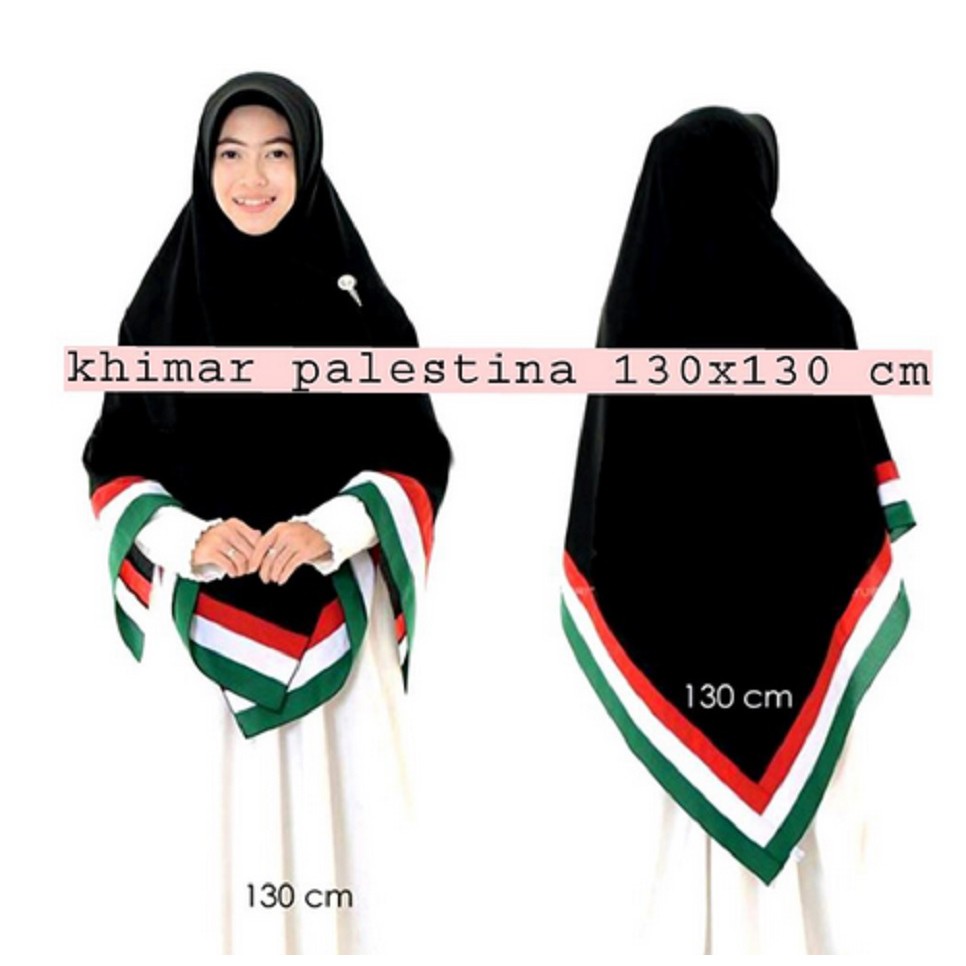 GAMIS PALESTINE + KHIMAR 2 SISI set gamis palestina real pict