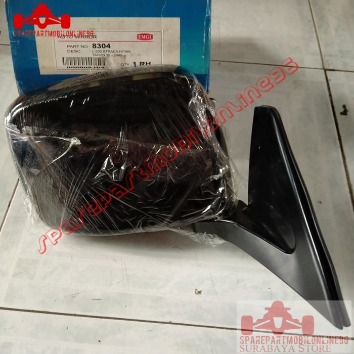Spion Mitsubishi L200 Strada 1999 - 2002 Manual Hitam EMGI 8304 8305
