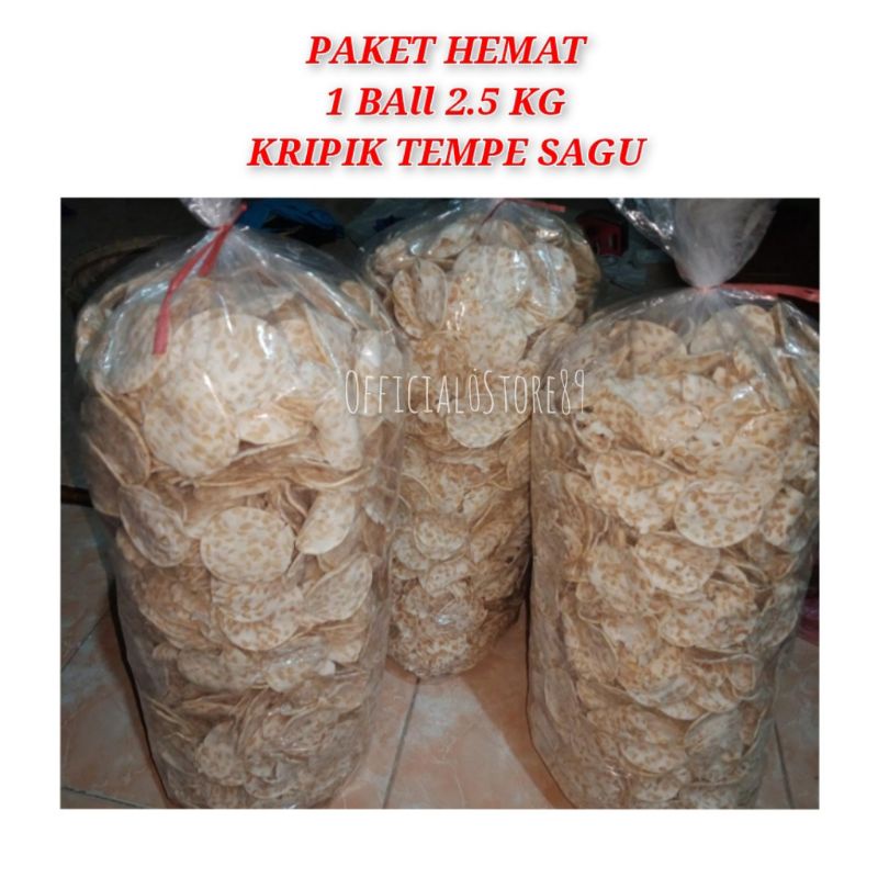 

PAKET HEMAT KRIPIK TEMPE SAGU 1 BAll ISI 2.5 KG