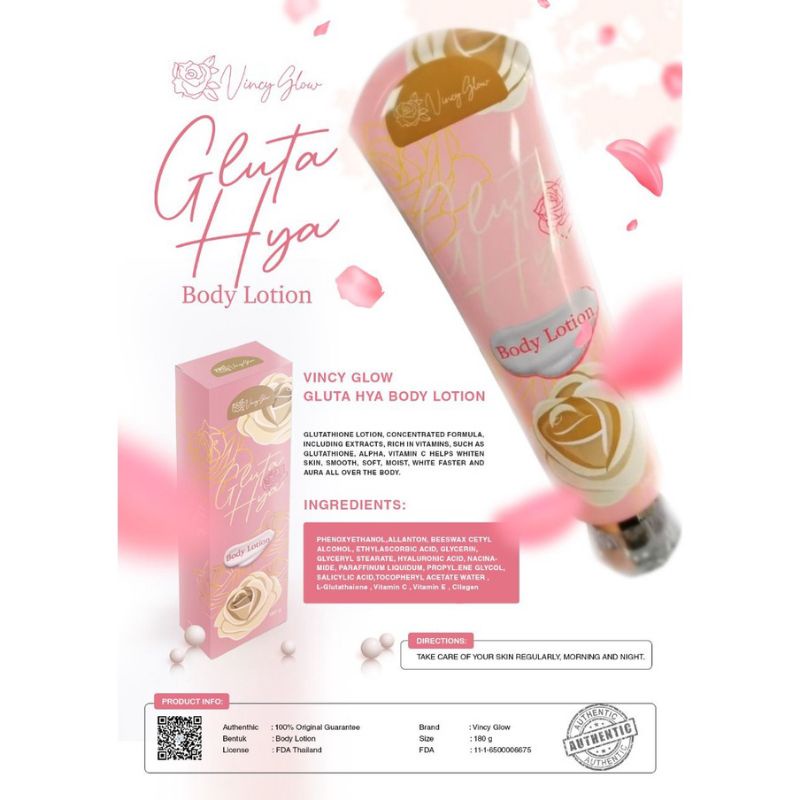 GLUTA HYA BODY LOTION By Vincy Glow