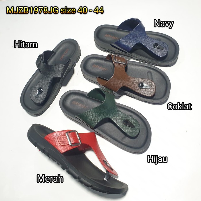 Jelly sandal cowok sendal barabara pria karet import 1978jg