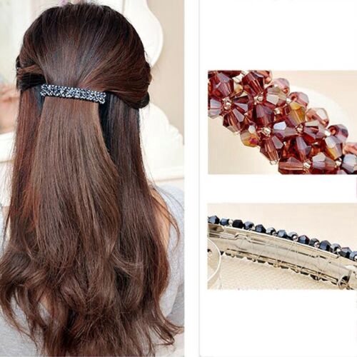 Fashion Girls Bling Headwear Crystal Rhinestone Hair Clip Hairpin Barrette