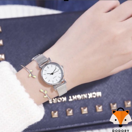 DODORY J166 Jam Tangan Wanita Jam Analog Tali Glossy Fashion