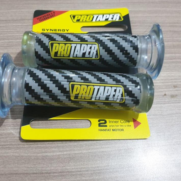 hand grip motor carbon protaper (2pcs) bahan karet varisi,hangrip setang motor karbon, grip motor pr