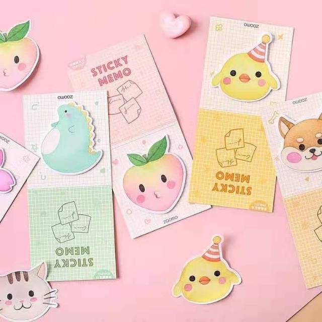 

Zaomao sticky notes dinosaurus kucing bebek