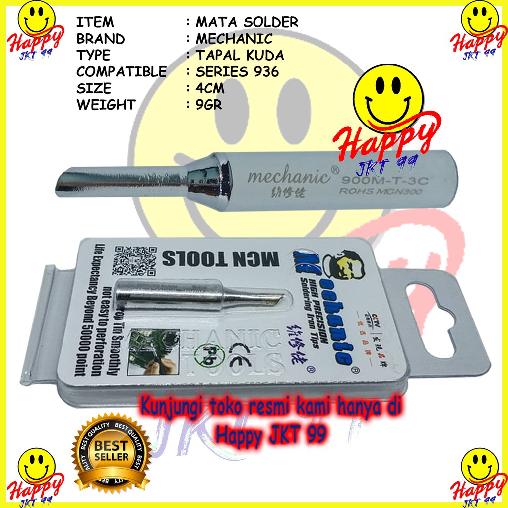 [ HAPPY JKT 99 ] MATA SOLDER STATION 936 MECHANIC 3C TAPAL KUDA ORIGINAL