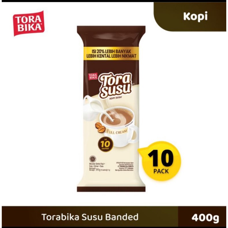 

1 rcg kopi Torabika susu full cream 10 bungkus