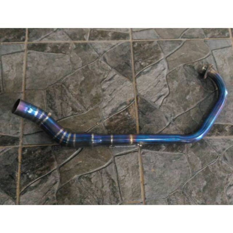 LEHER KNALPOT BLU PNP SATRIA FU VIXSION SONIC