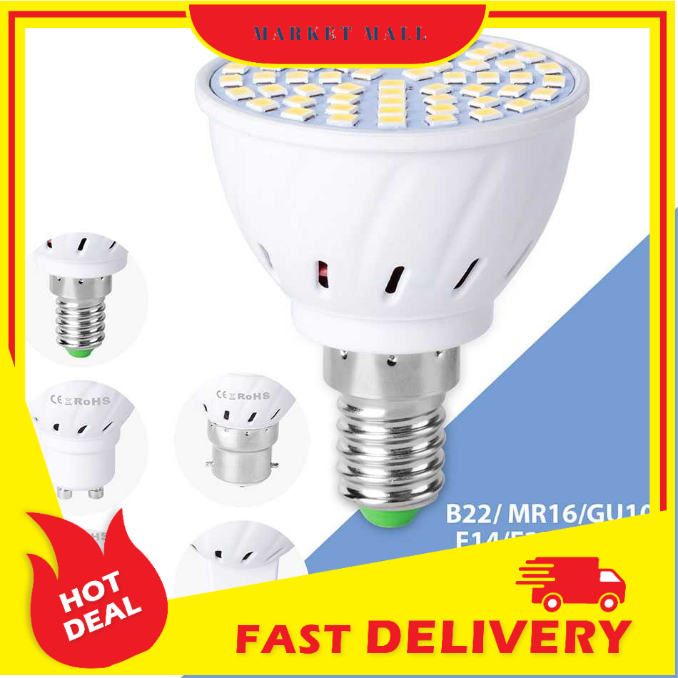 Lampu Sorot Bohlam LED Hemat Energi Tahan Lama Spotlight 180 Derajat Bulb 80 LEDs 9W 220V WENNI - 7RFL1RWH