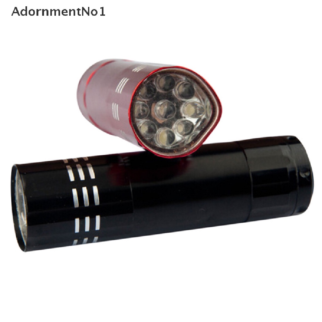 (AdornmentNo1) Senter LED UV Mini Bahan Aluminum Warna Hitam