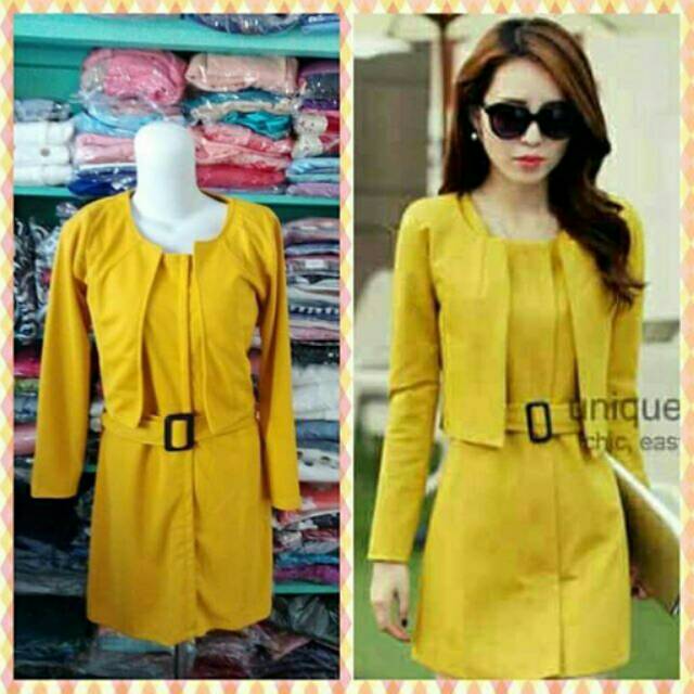SALE Dress Sandria Bahan Wedges