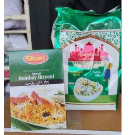 paket basmati abu nawas dan shan bombay biryani
