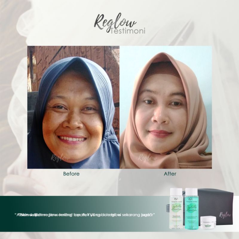 Reglow Perawatan Pencerah Wajah Original Glowing Skin Treatment Skincare BPOM-2