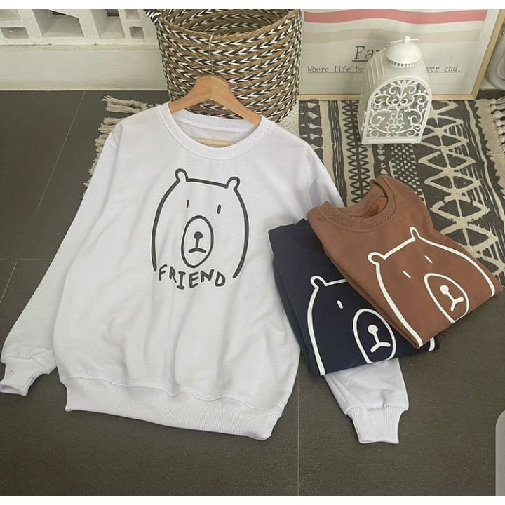 Sweater Pria Grosir Terkeren Berkualitas - Bear Friend