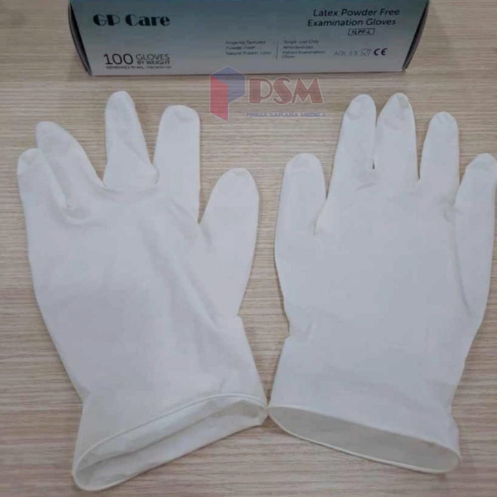 Handscoon Free No Powder / Glove / Sarung Tangan Latex - GP Care Cosmo