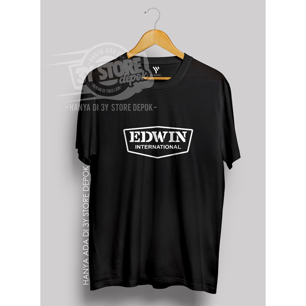 KAOS SANTAI EDWIN INTERNASIONAL BAHAN KATUN COMBED 30S PRIA WANITA - 3Y STORE