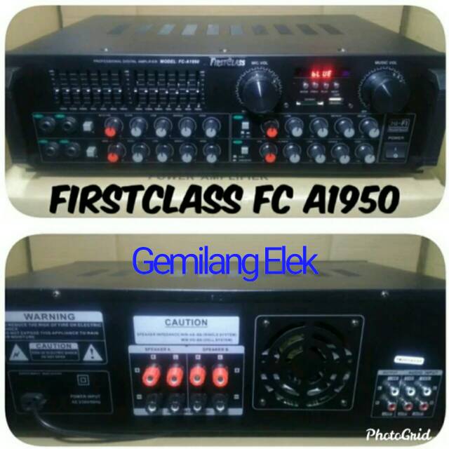 Amplifier Karaoke FIRSTCLASS FC1950