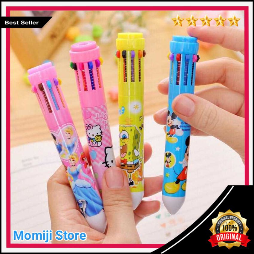 

Promo Pena Ballpoint Multi Warna 10 in 1 Pensil Pulpen