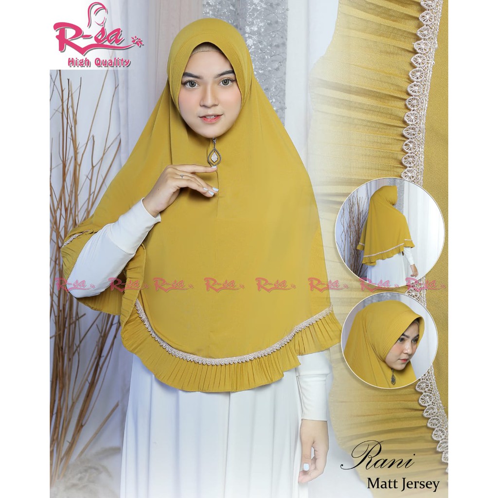 HIJAB R-SA BAHAN JERSI REMPEL RENDA