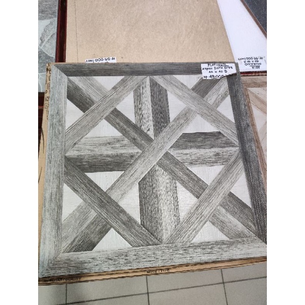 keramik lantai kasar platinum Aspen dark grey 40x40 kw2