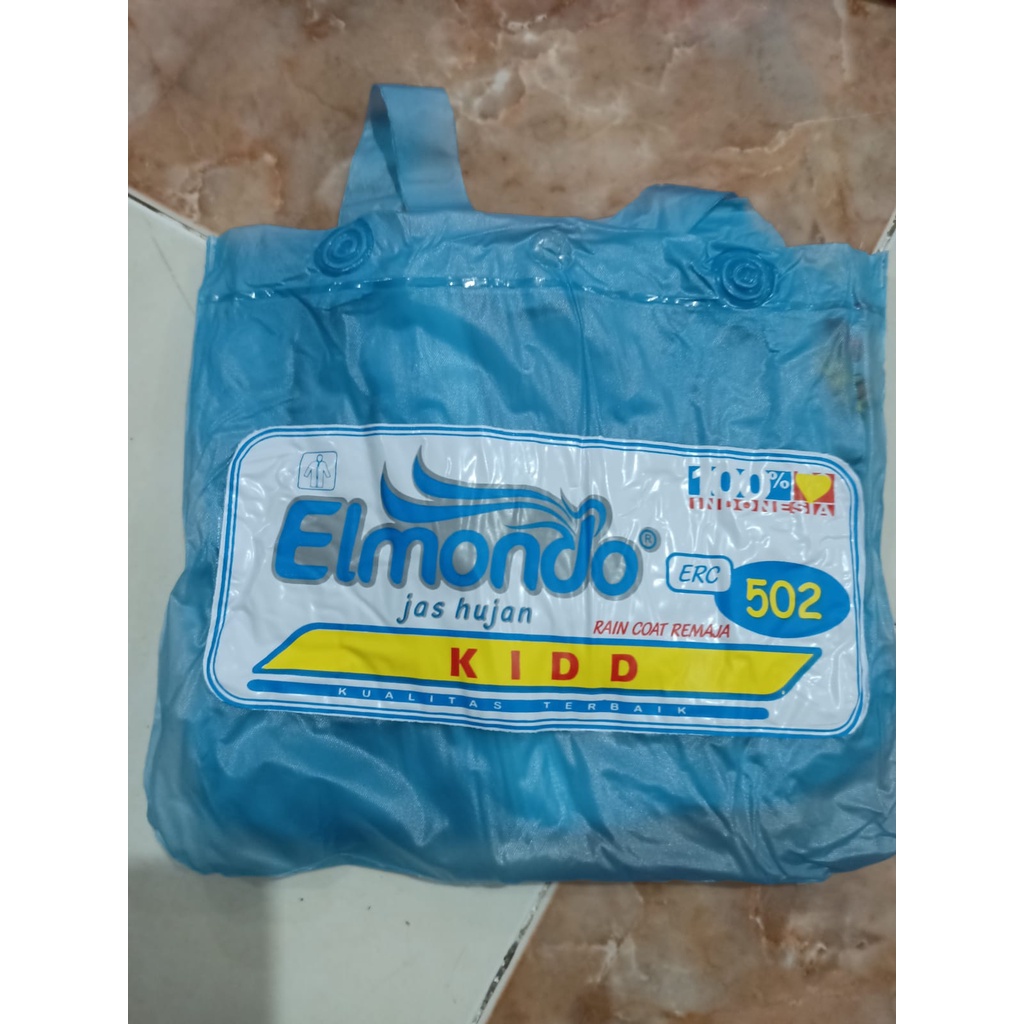 Jas Hujan ELMONDO Raincoat REMAJA KIDD 502 Jas Hujan Anak Terusan Karet