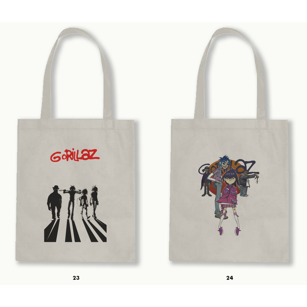 TOTE BAG BLACU - GORILLAZ .02