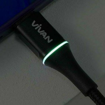 Kabel Data Vivan VDC100 3A Light Kabel Data Type C ORIGINAL