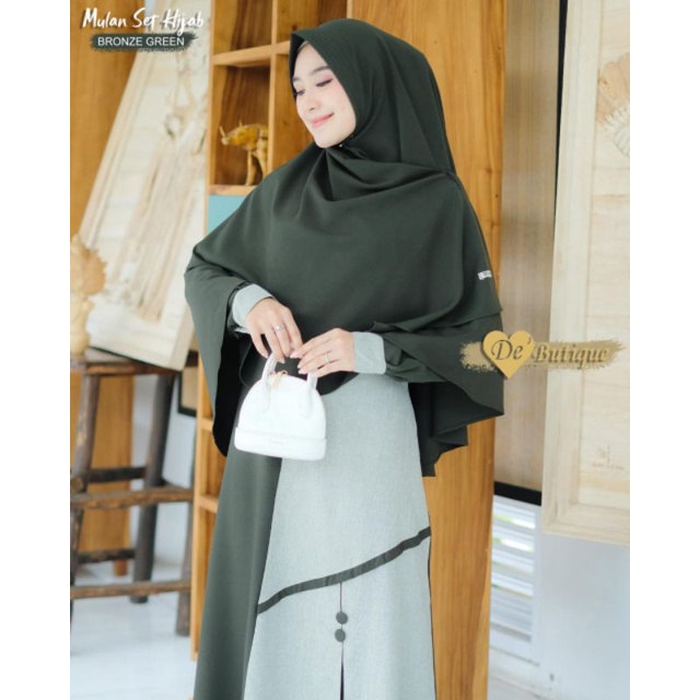 Mulan Set De Butique Gamis Syari Bergo