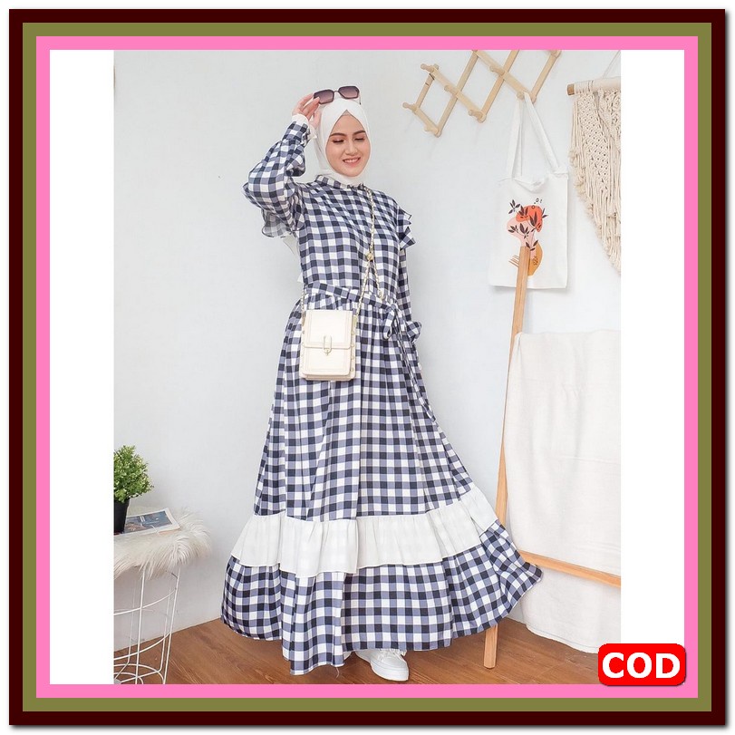 Baju Gamis Wanita Brukat Remaja Dewasa Seragam Bridesmaid Pesta Kondangan Trand Fashion Viral Terbar
