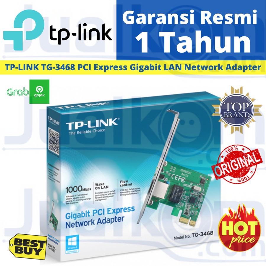 TP LINK  ETHERNET 100/100Mbps TG-3468 GIGABIT LAN-TP LINK TG-3468