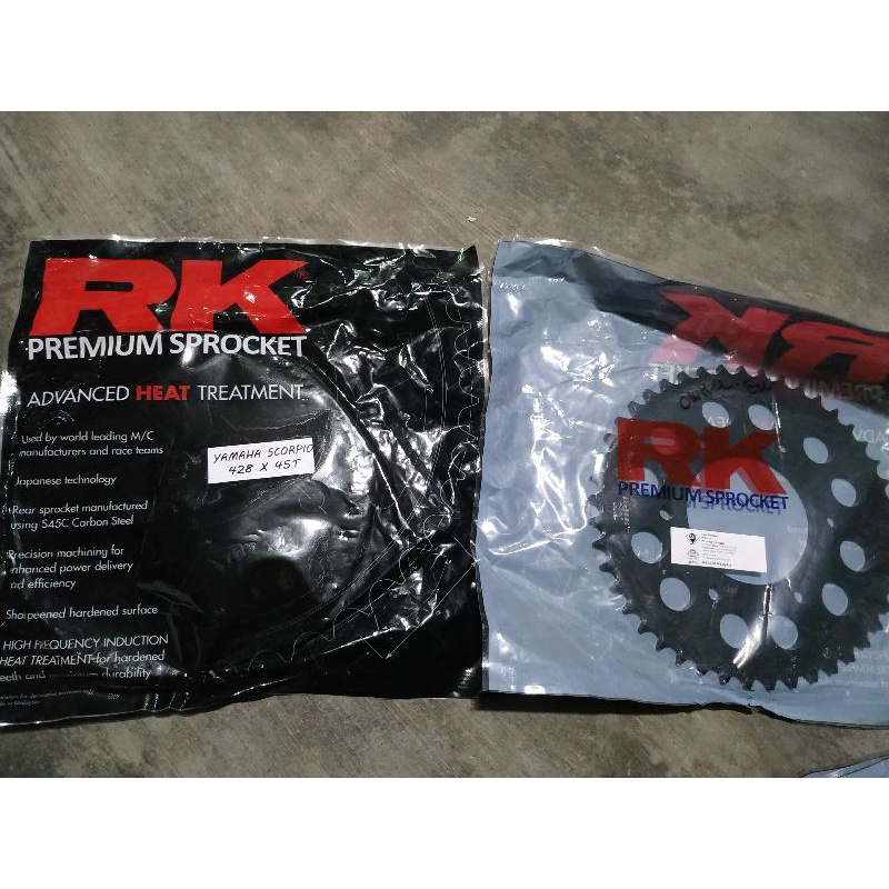 GIR BELAKANG RK TERBARU 428 YAMAHA SCORPIO (VIXION,MX KING ,BYSON)