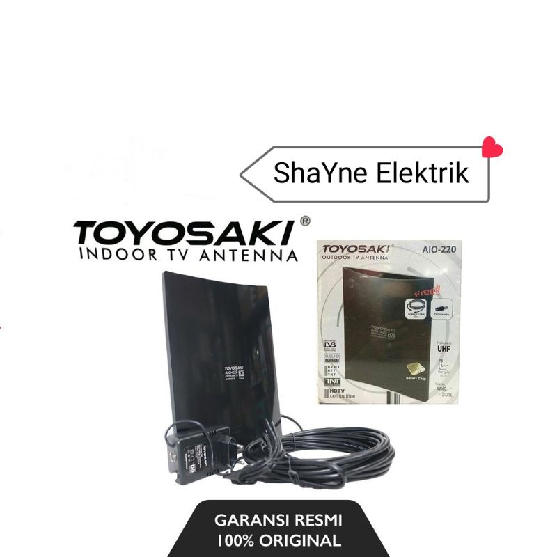 Antena TV TOYOSAKI AIO1-220 Smart Chip + Kabe 10M indoor / outdoor