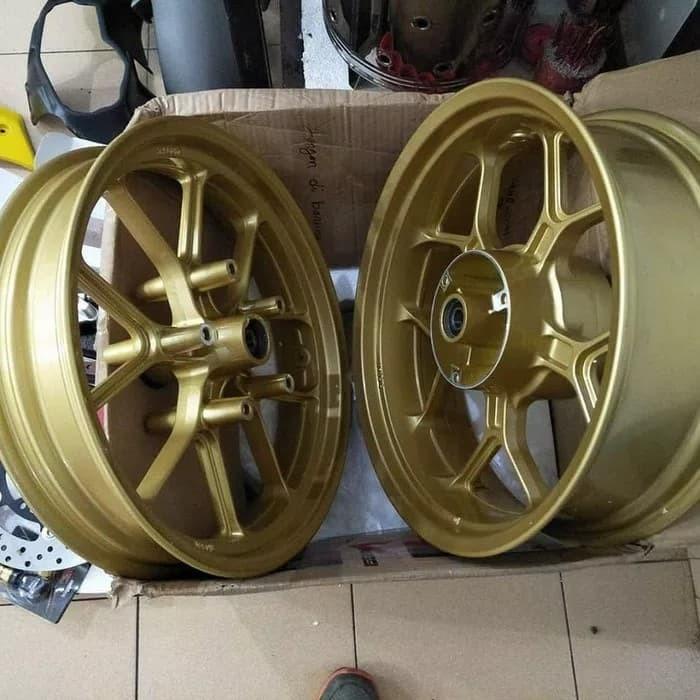 Velg Motor Velg Cb150R & Cbr 150R V-Rossi Tapak Lebar Warna Gold Doff(Emas Redup)