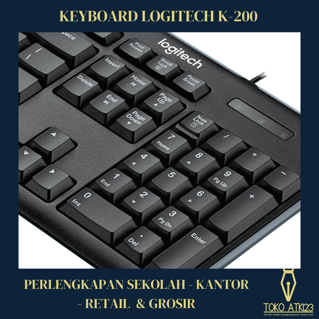 Keyboard Logitech K-200 USB Original!!