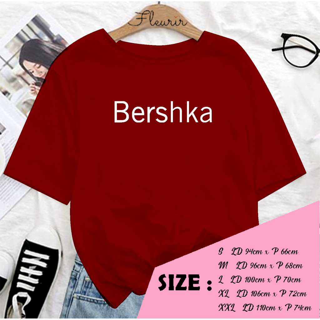 FLEURIR - KAOS BERSKA OVERSIZE KATUN KAOS WANITA DEWASA TUMBLR TEE UNISEX JUMBO TSHIRT