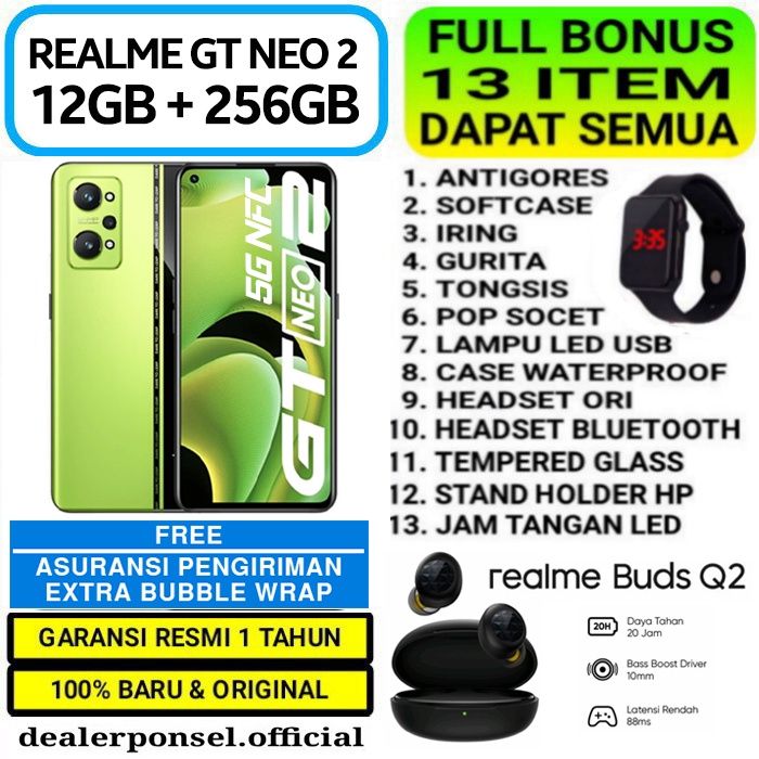 REALME GT NEO 2 12/256GB GARANSI RESMI | Shopee Indonesia