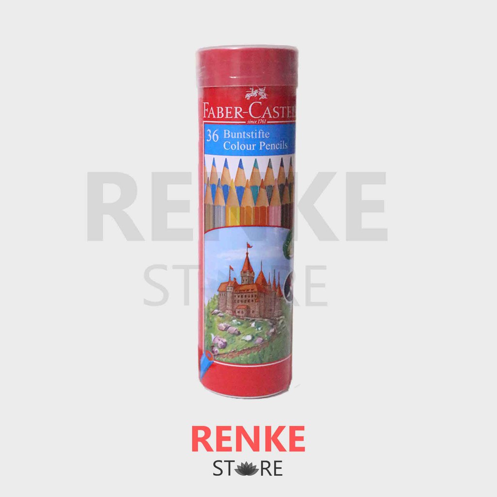 

Pensil Warna Faber Castell Kaleng 36 - Tin Case Bulat Color Pencils