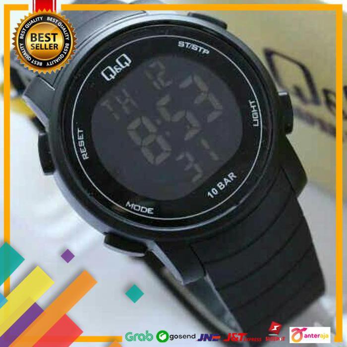 NEW.. JAM TANGAN PRIA & WANITA QQ Q&Q M122 ORIGINAL M 122 HITAM ..TERMURAH