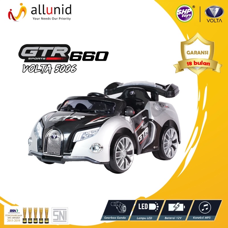 Jual Mobil aki anak shp volta GTR 660 5006 silver cat | Shopee Indonesia
