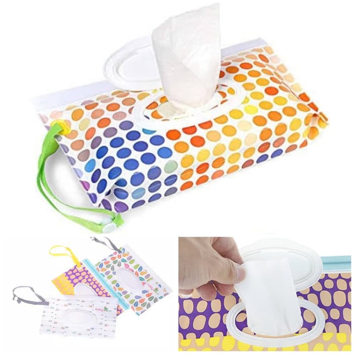 Promo Resealable Wipes Tissue Pouch Penutup Tempat Wet Tisu Basah Bayi