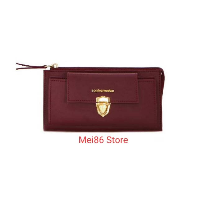 Mei86 / Ranjani / Dompet Panjang Wanita Sophie Martin Ranjani Maroon