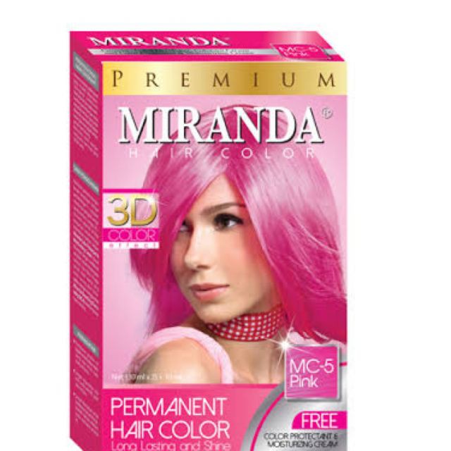 MIRANDA MC-5 pink hair color pewarna cat rambut