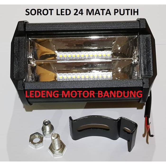CWL 24 Mata Led Worklight Lampu Tembak Sorot Fokus Terang Motor Mobil LEDENG MOTOR