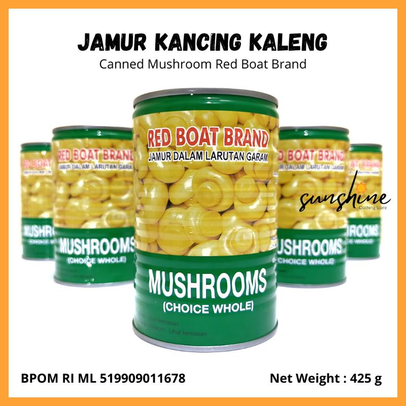 

Jamur Kancing Kaleng Red Boat Brand 425gr Moku Mushroom Champignons